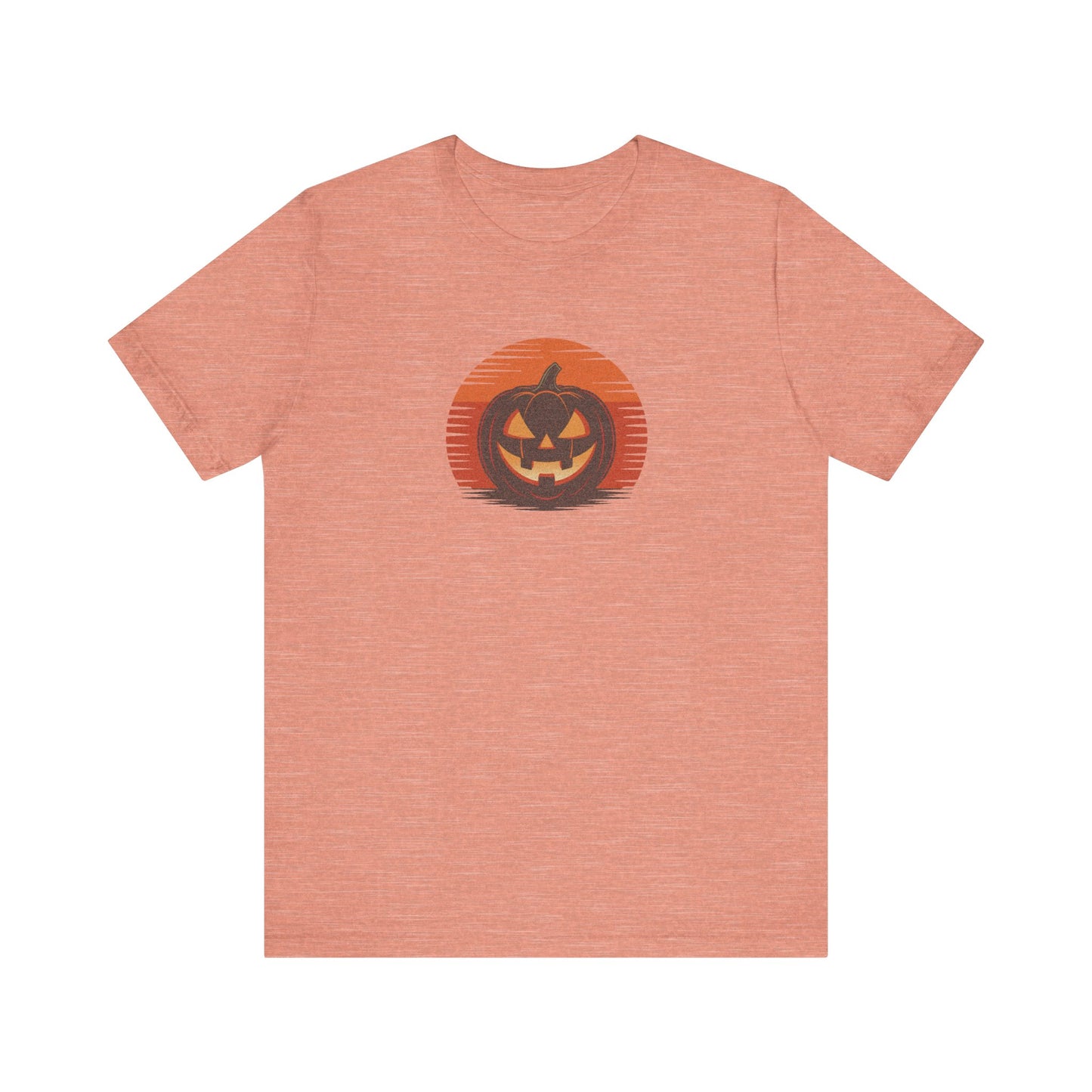 Retro Jack: Sliced Sunset — Halloween Sunset Tee (Light)