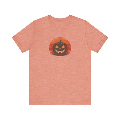 Retro Jack: Sliced Sunset — Halloween Sunset Tee (Light)