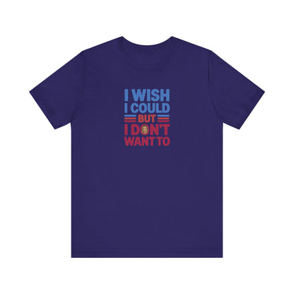 I Wish I Could, But I Don't Want To — Phoebe Buffay Retro Tee (Dark)