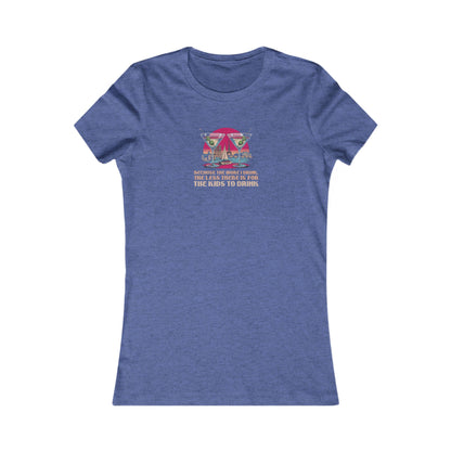 Open Bar (for the Kids) — Friends Retro Women's Tee (Dark)