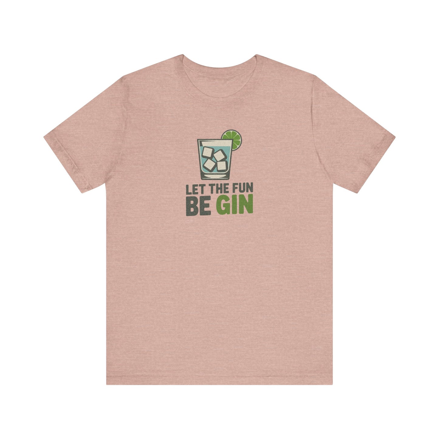 Party Starter: Let the Fun Be Gin – Cocktail Retro Tee (Light)