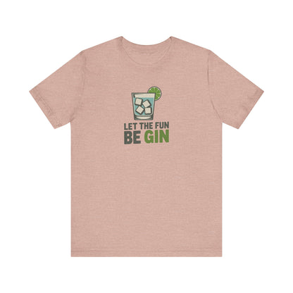 Party Starter: Let the Fun Be Gin – Cocktail Retro Tee (Light)