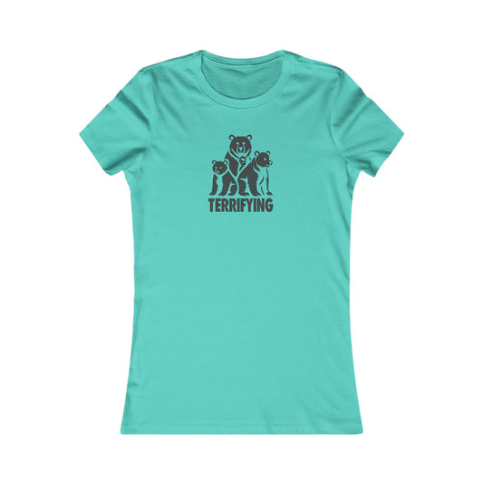 Bears Are Terrifying — Retro Silhouette Women's Tee (Light)