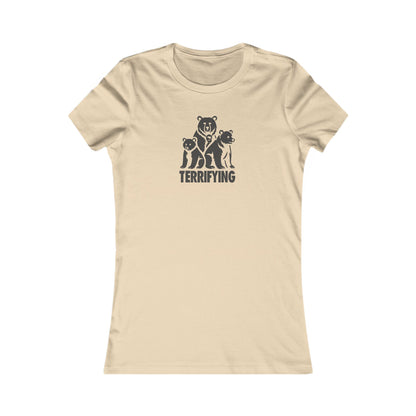 Bears Are Terrifying — Retro Silhouette Women's Tee (Light)