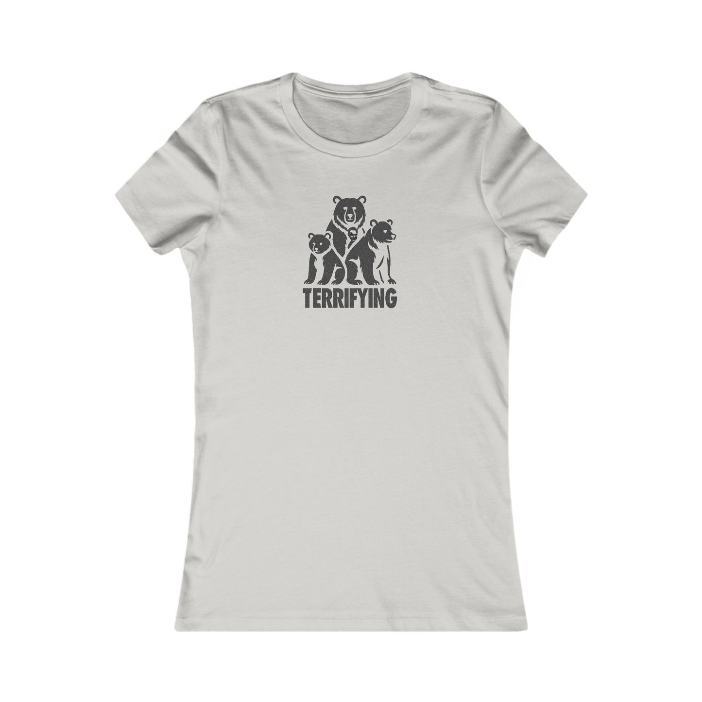 Bears Are Terrifying — Retro Silhouette Women's Tee (Light)