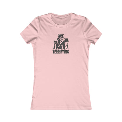 Bears Are Terrifying — Retro Silhouette Women's Tee (Light)