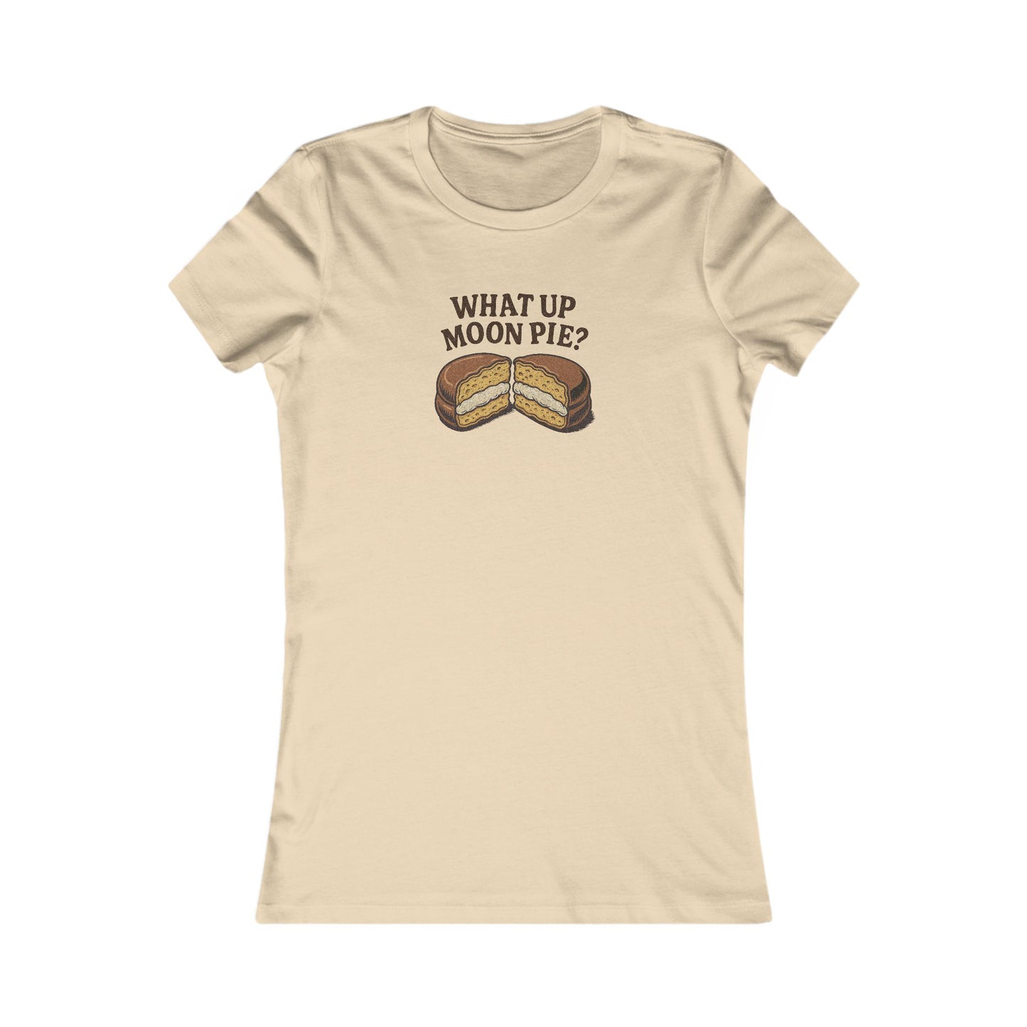 What Up, Moon Pie? — Big Bang Theory Retro Women's Tee (Light)