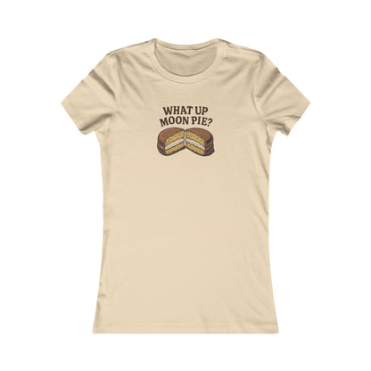 What Up, Moon Pie? — Big Bang Theory Retro Women's Tee (Light)
