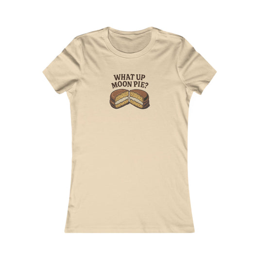 What Up, Moon Pie? — Big Bang Theory Retro Women's Tee (Light)