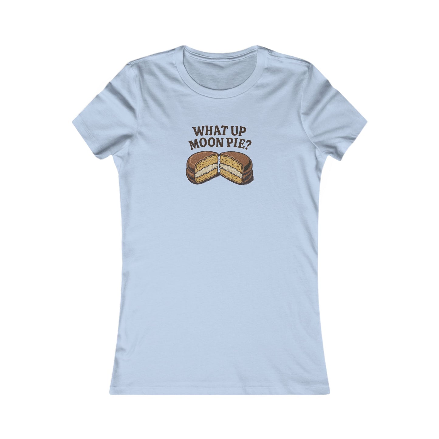 What Up, Moon Pie? — Big Bang Theory Retro Women's Tee (Light)