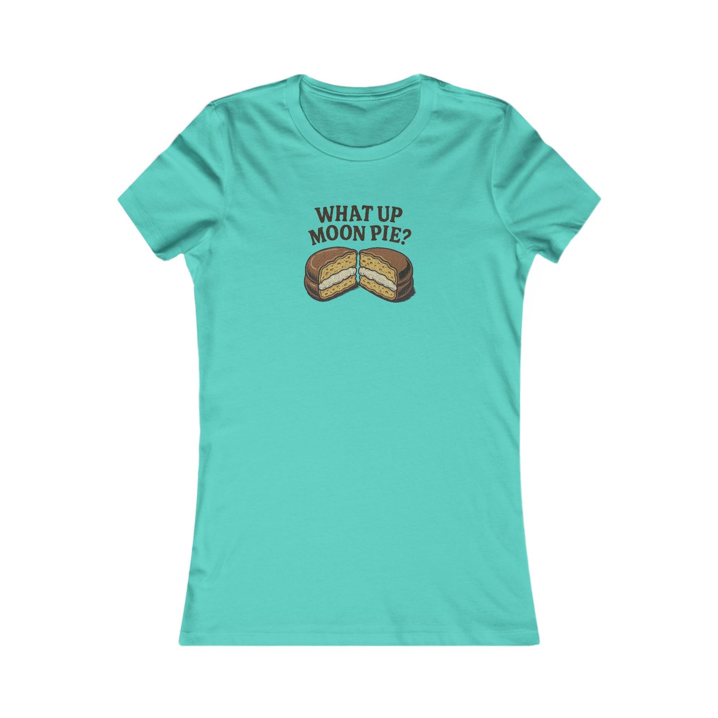 What Up, Moon Pie? — Big Bang Theory Retro Women's Tee (Light)