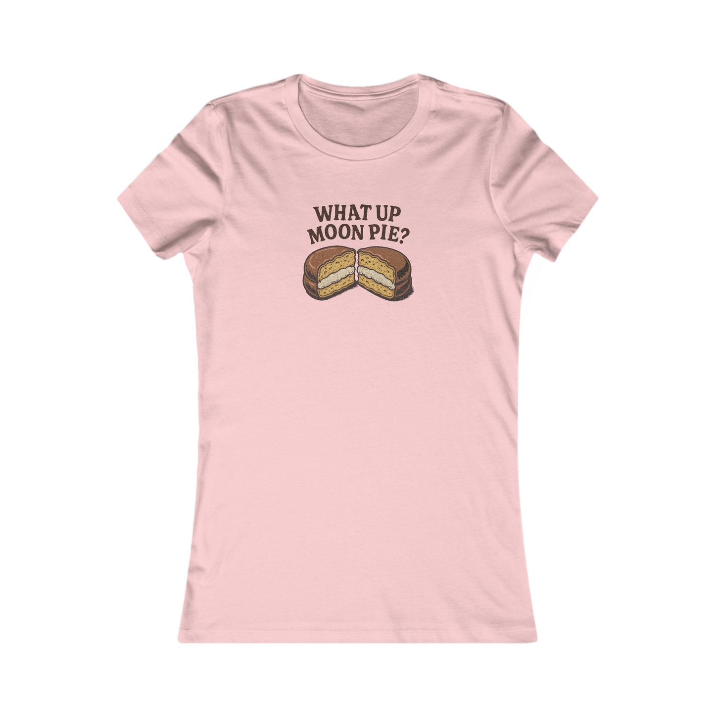 What Up, Moon Pie? — Big Bang Theory Retro Women's Tee (Light)