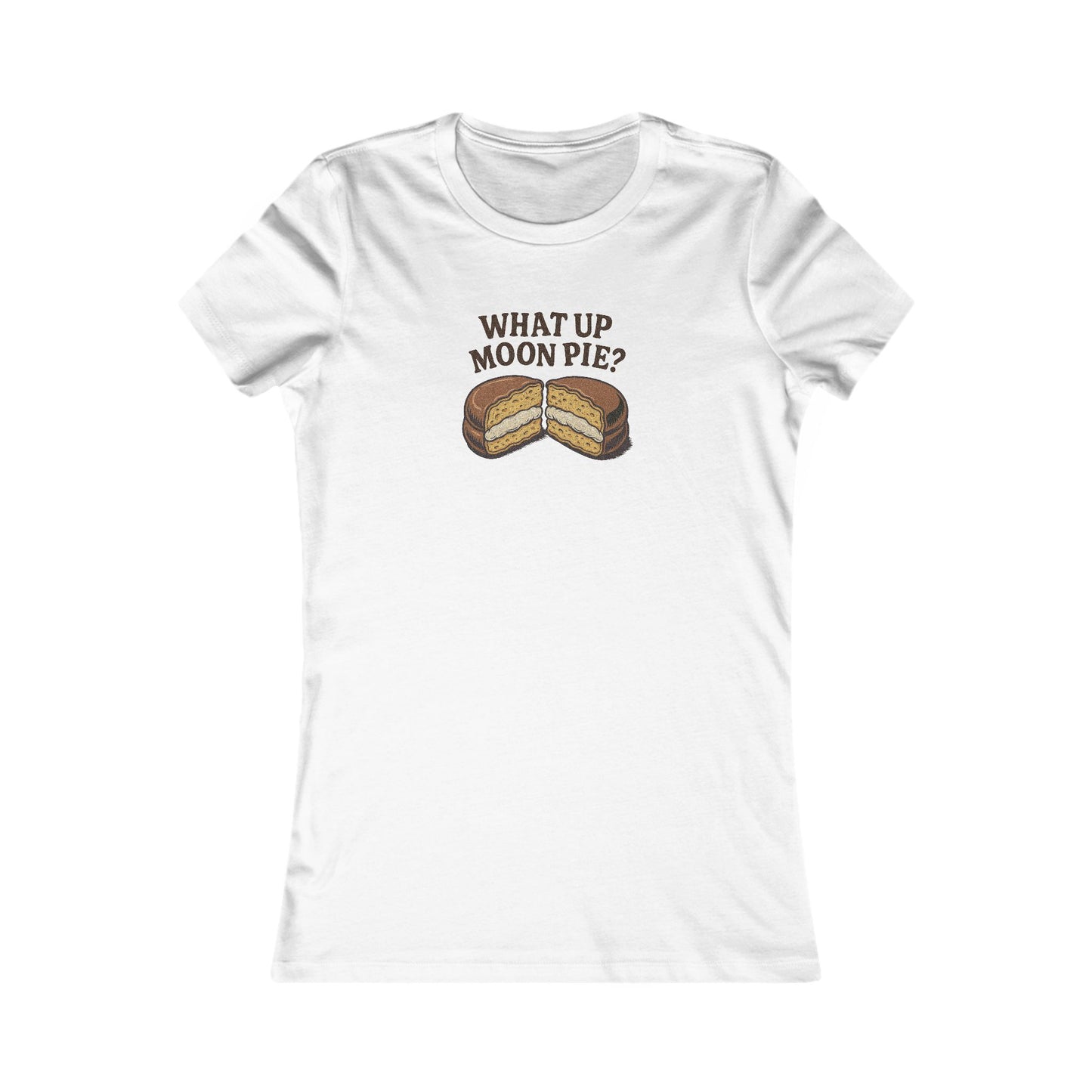 What Up, Moon Pie? — Big Bang Theory Retro Women's Tee (Light)