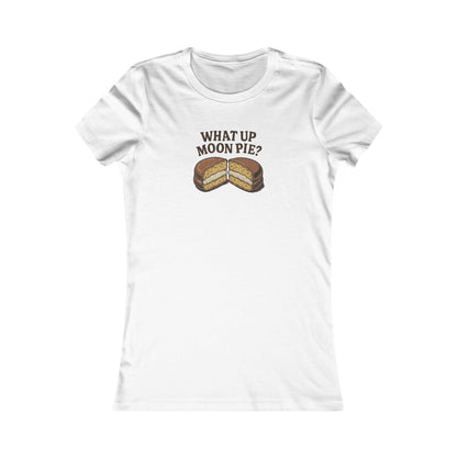 What Up, Moon Pie? — Big Bang Theory Retro Women's Tee (Light)