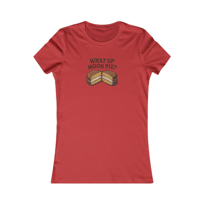 What Up, Moon Pie? — Big Bang Theory Retro Women's Tee (Light)