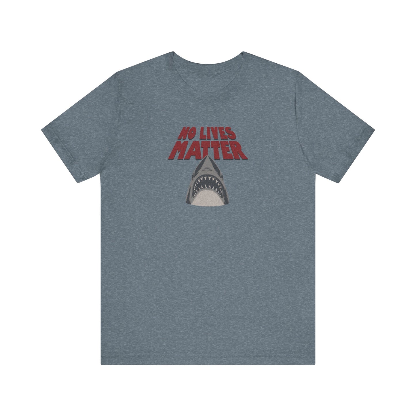 No Lives Matter — Jaws-Inspired Retro Tee (Light)