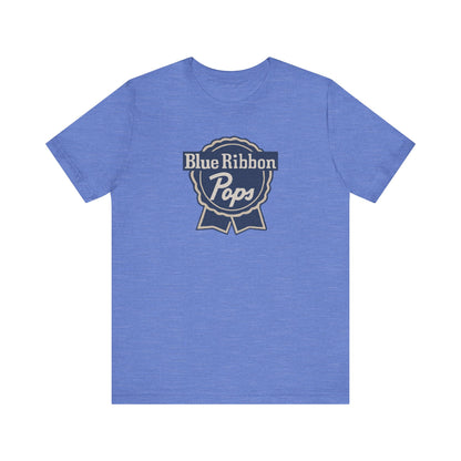 Blue Ribbon Pops Shirt — Funny Dad Gift, Retro Beer Dad Tee
