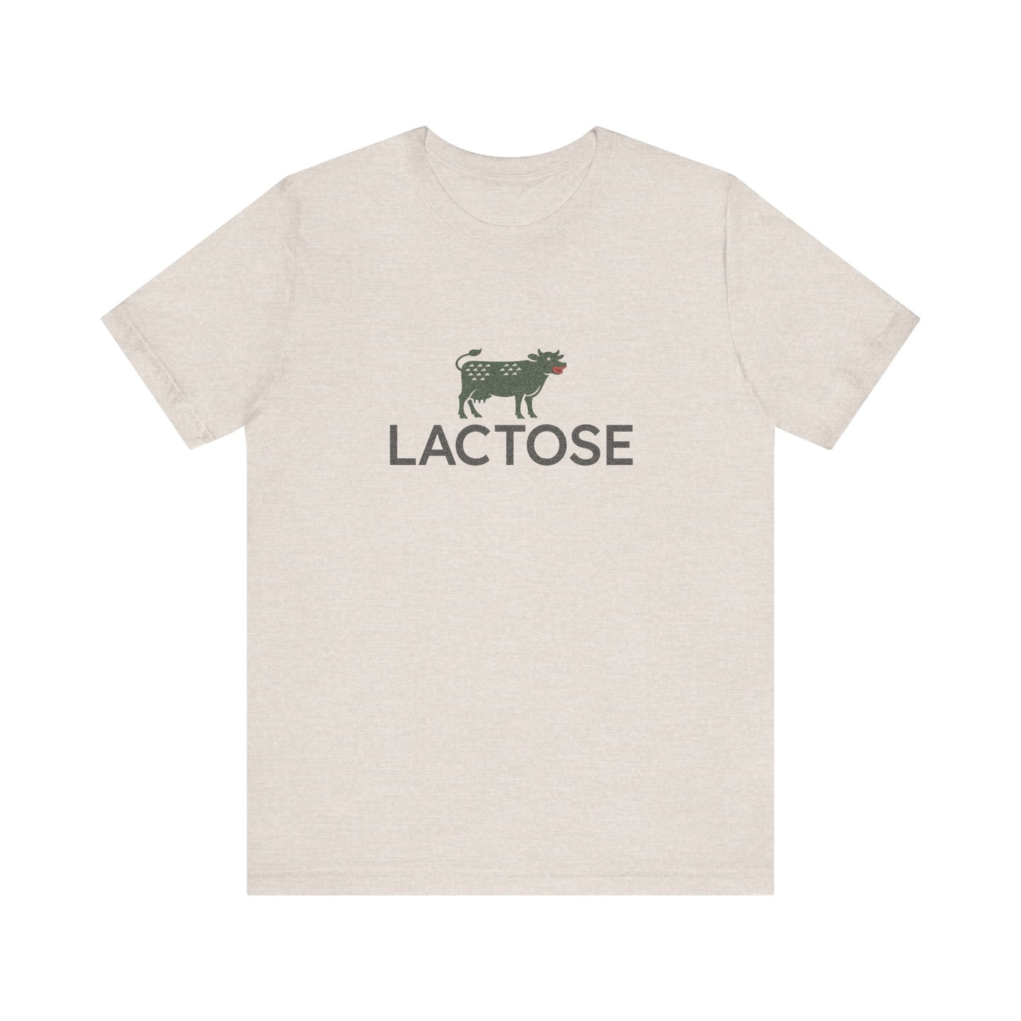 Life is a Beautiful… Typo – LACTOSE Logo Parody Retro Tee (Light)