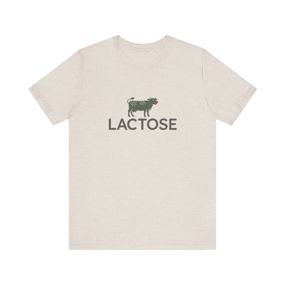 Life is a Beautiful… Typo – LACTOSE Logo Parody Retro Tee (Light)