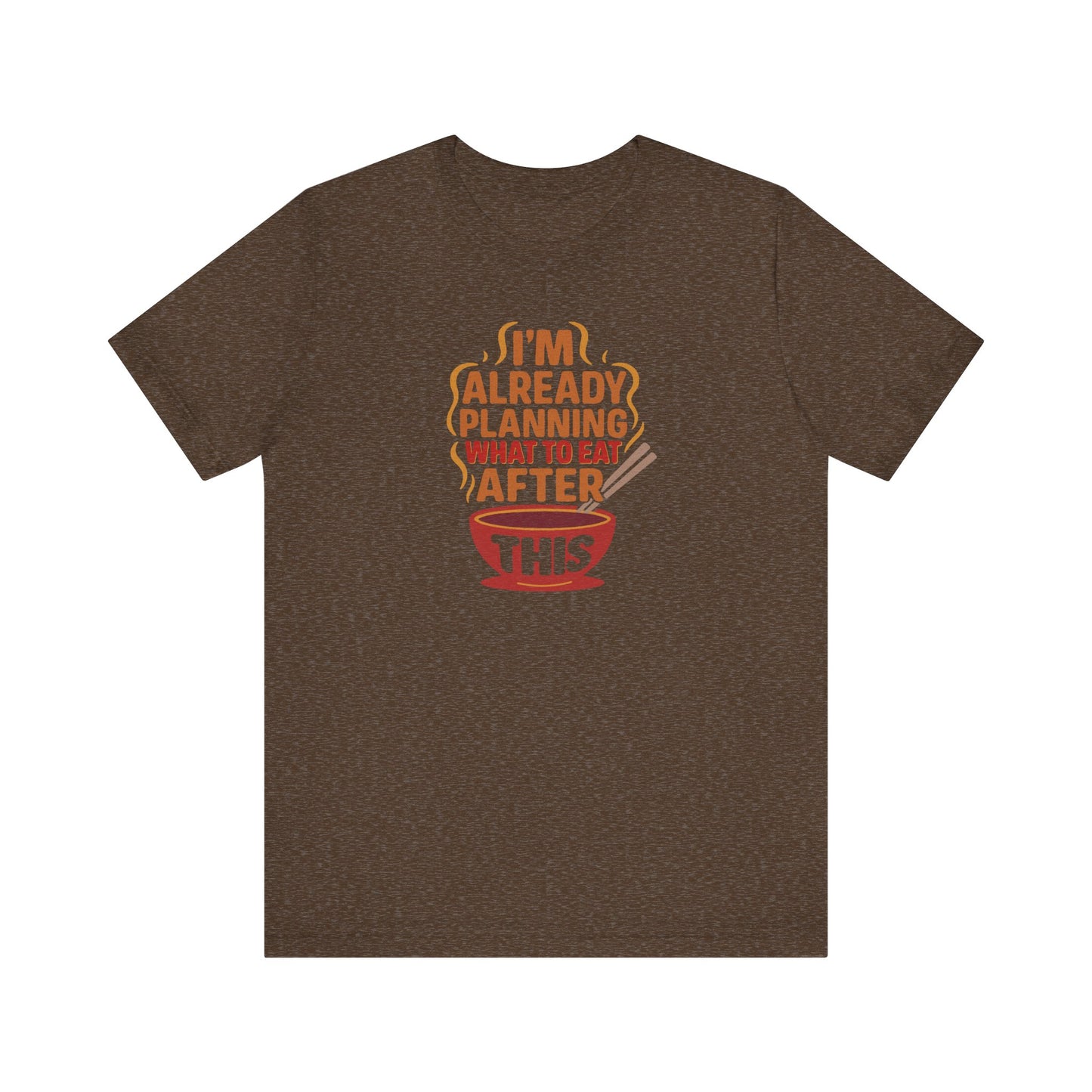 Planning What to Eat After This — Retro Foodie Tee (Dark)