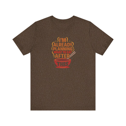 Planning What to Eat After This — Retro Foodie Tee (Dark)
