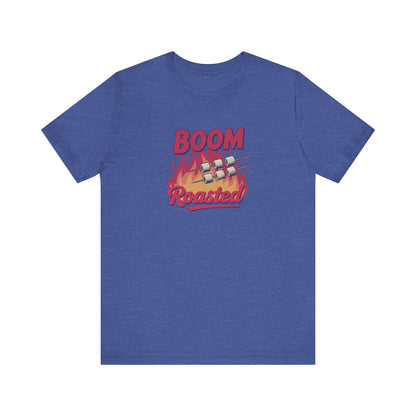 Boom, Roasted — Michael Scott Retro Tee (Dark)