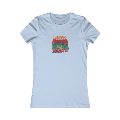 We’re Living in a Society! — Seinfeld Women's Tee (Light)