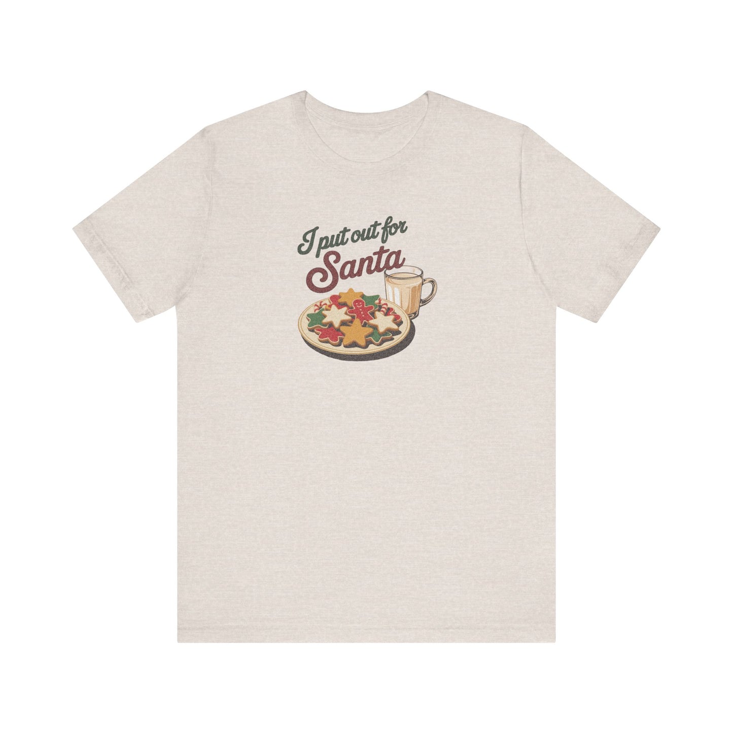 I Put Out for Santa — Retro Christmas Cookies Tee (Light)