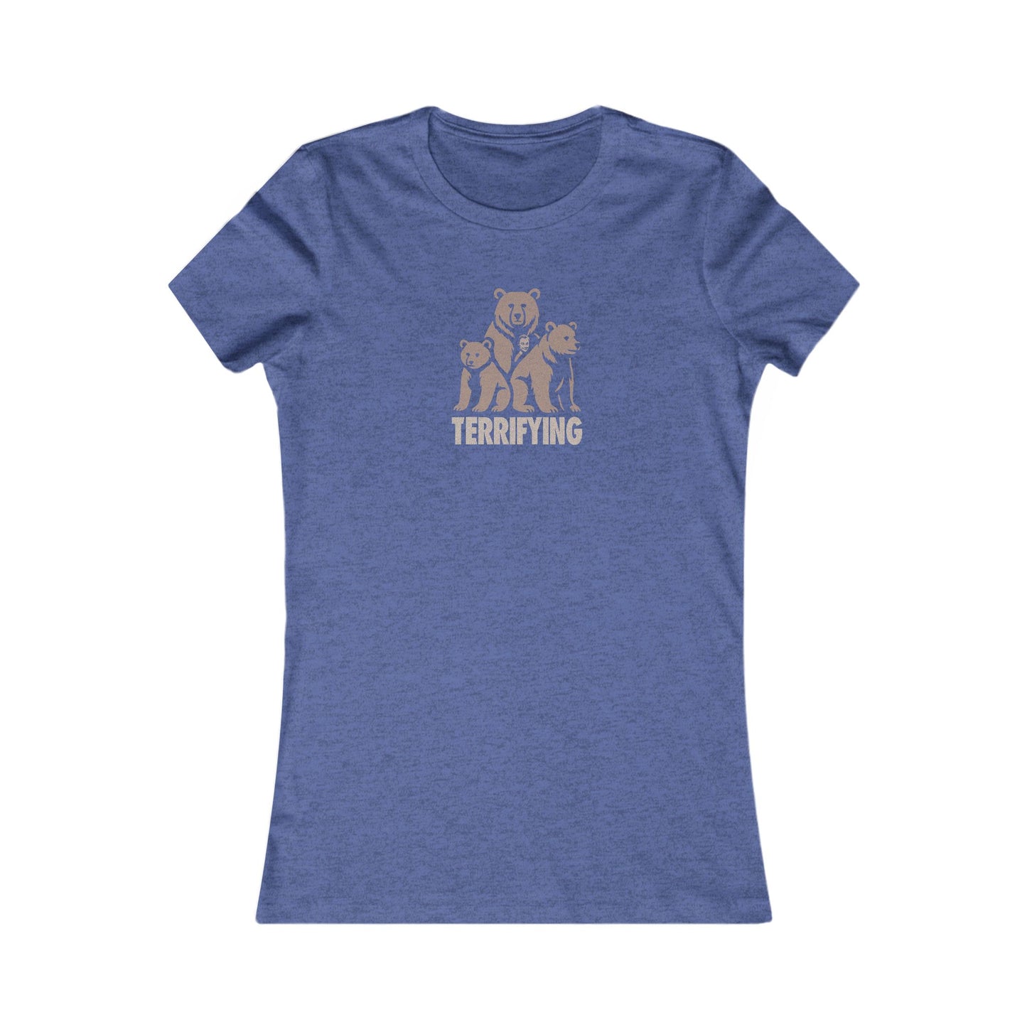 Bears Are Terrifying — Retro Silhouette Women's Tee (Dark)