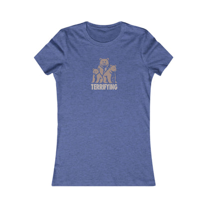 Bears Are Terrifying — Retro Silhouette Women's Tee (Dark)