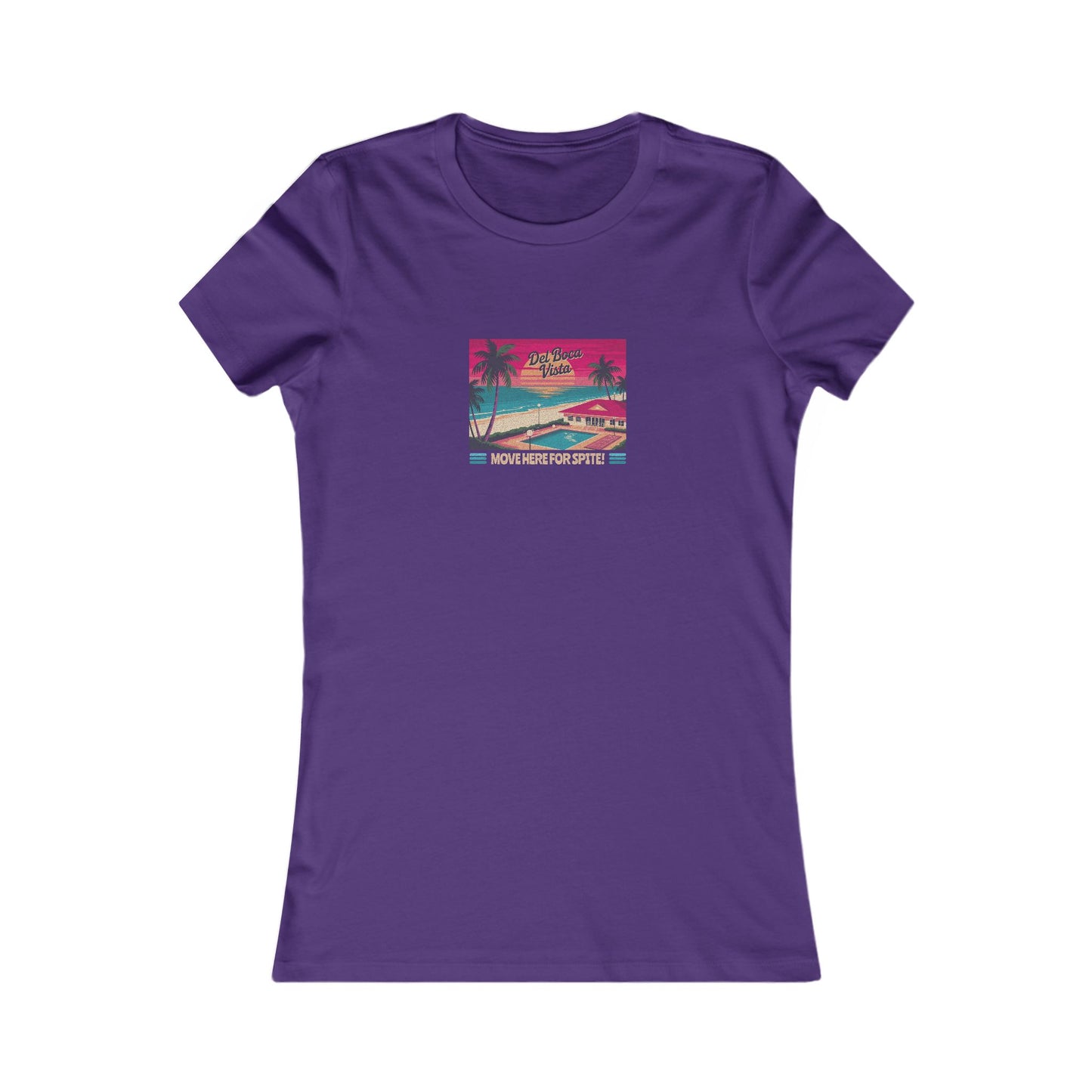 Del Boca Vista (Move Here For Spite!) — Seinfeld Women's Tee (Dark)