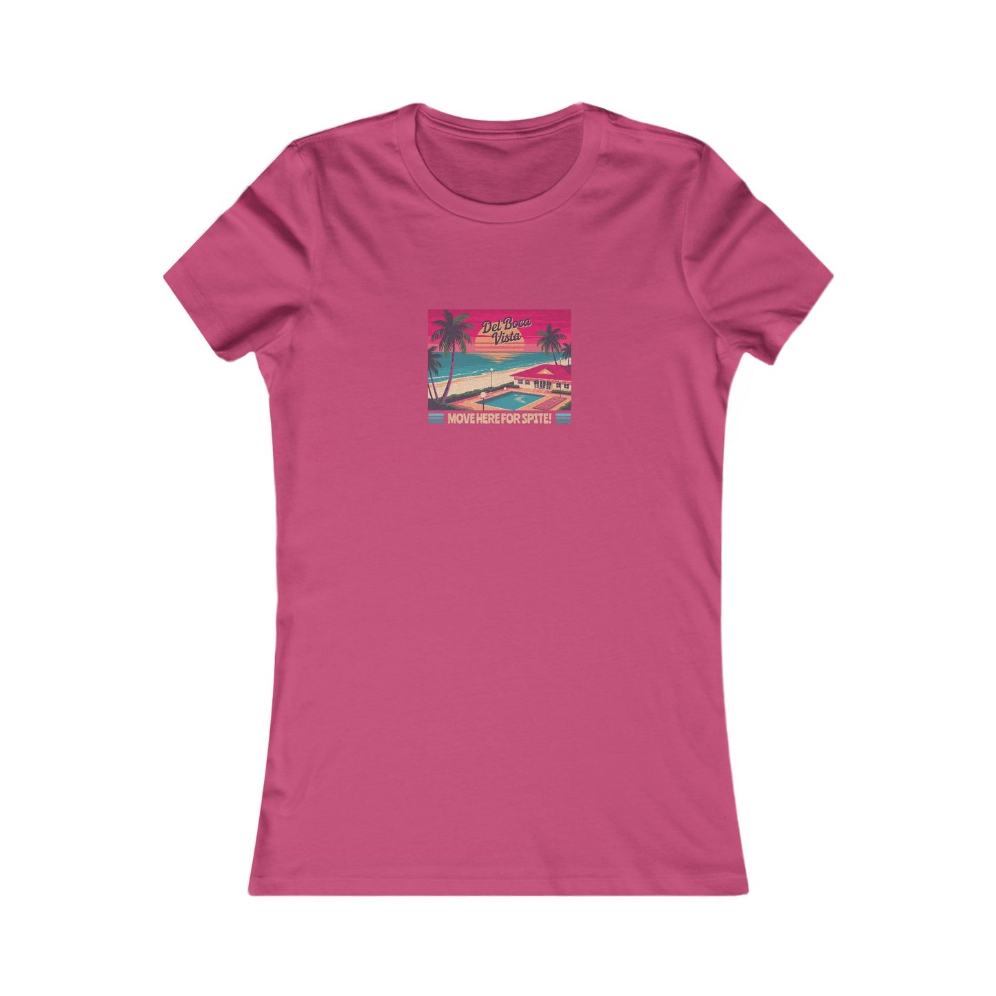 Del Boca Vista (Move Here For Spite!) — Seinfeld Women's Tee (Dark)