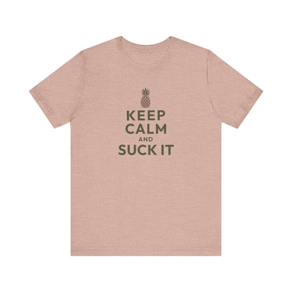 Keep Calm and Suck It — Psych Retro Tee (Light)