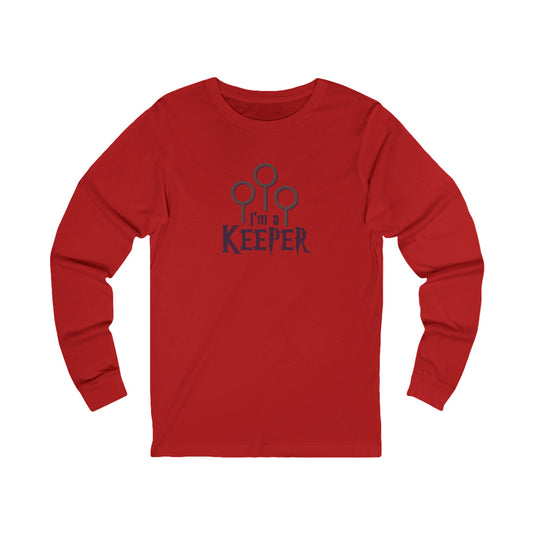 I’m a Keeper — Harry Potter Quidditch Retro Long Sleeve (Light)