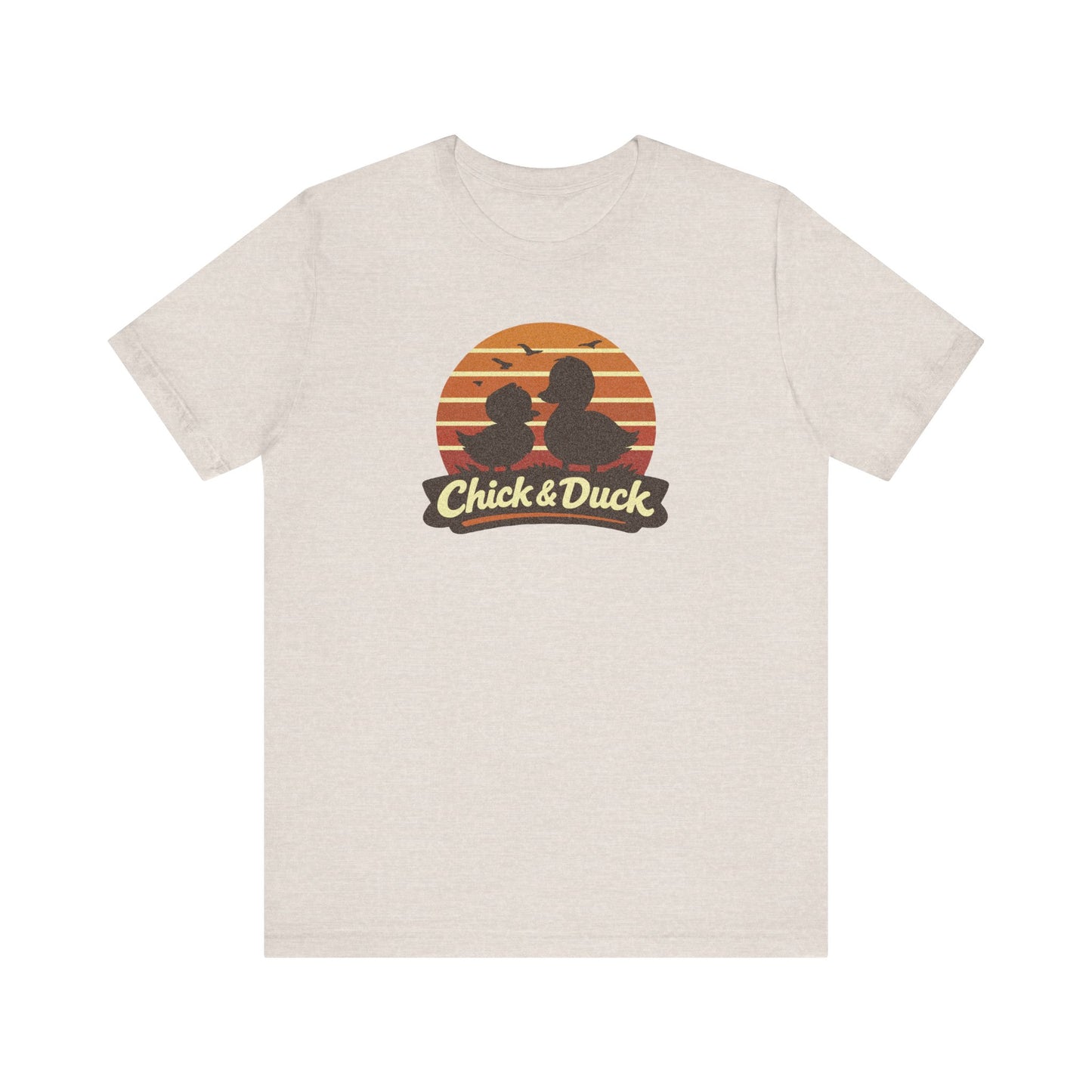 The Chick and the Duck — Friends Retro Tee (Light)