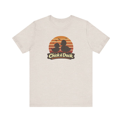 The Chick and the Duck — Friends Retro Tee (Light)