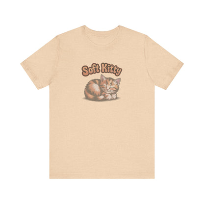 Soft Kitty Sick-Day Lullaby — Big Bang Theory Retro Tee (Light)