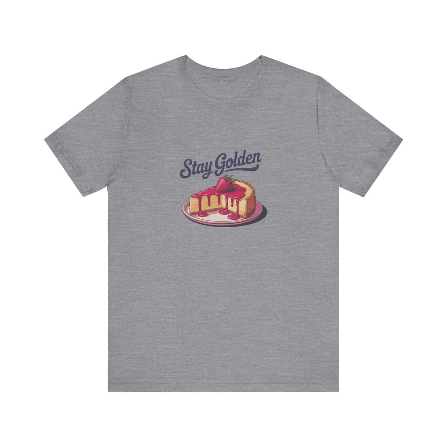 Stay Golden — Retro Cheesecake Graphic Tee (Light)