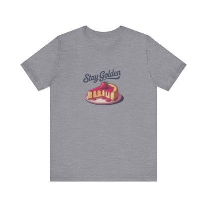 Stay Golden — Retro Cheesecake Graphic Tee (Light)