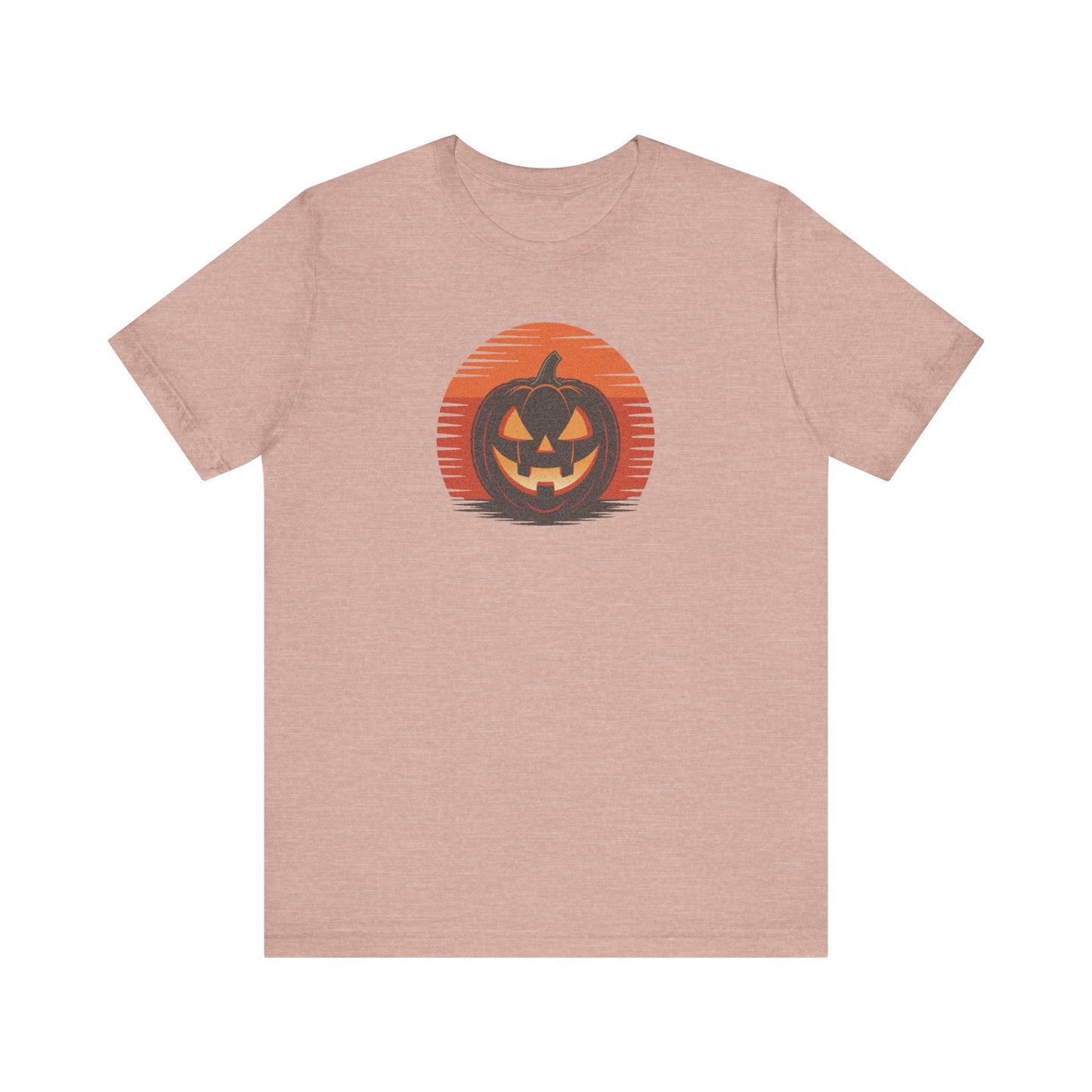 Retro Jack: Sliced Sunset — Halloween Sunset Tee (Light)