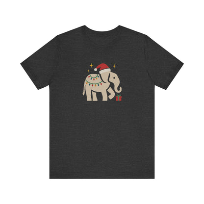 White Elephant Season — Retro Christmas Graphic Tee (Dark)