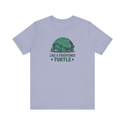 Like a Frightened Turtle — George Costanza Shrinkage Retro Tee (Light)