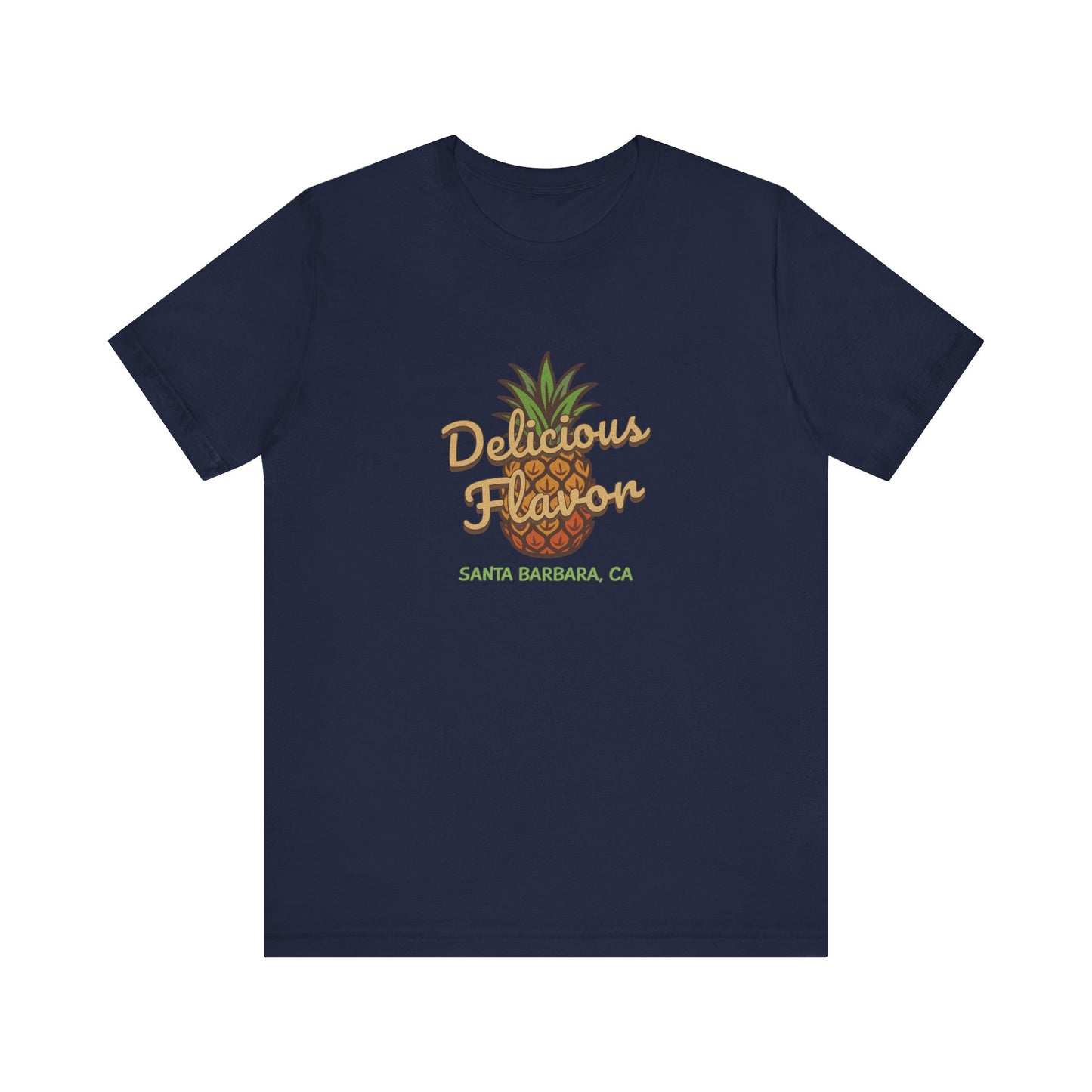 Delicious Flavor — Santa Barbara Pineapple Retro Tee (Dark)