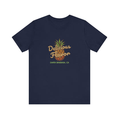 Delicious Flavor — Santa Barbara Pineapple Retro Tee (Dark)