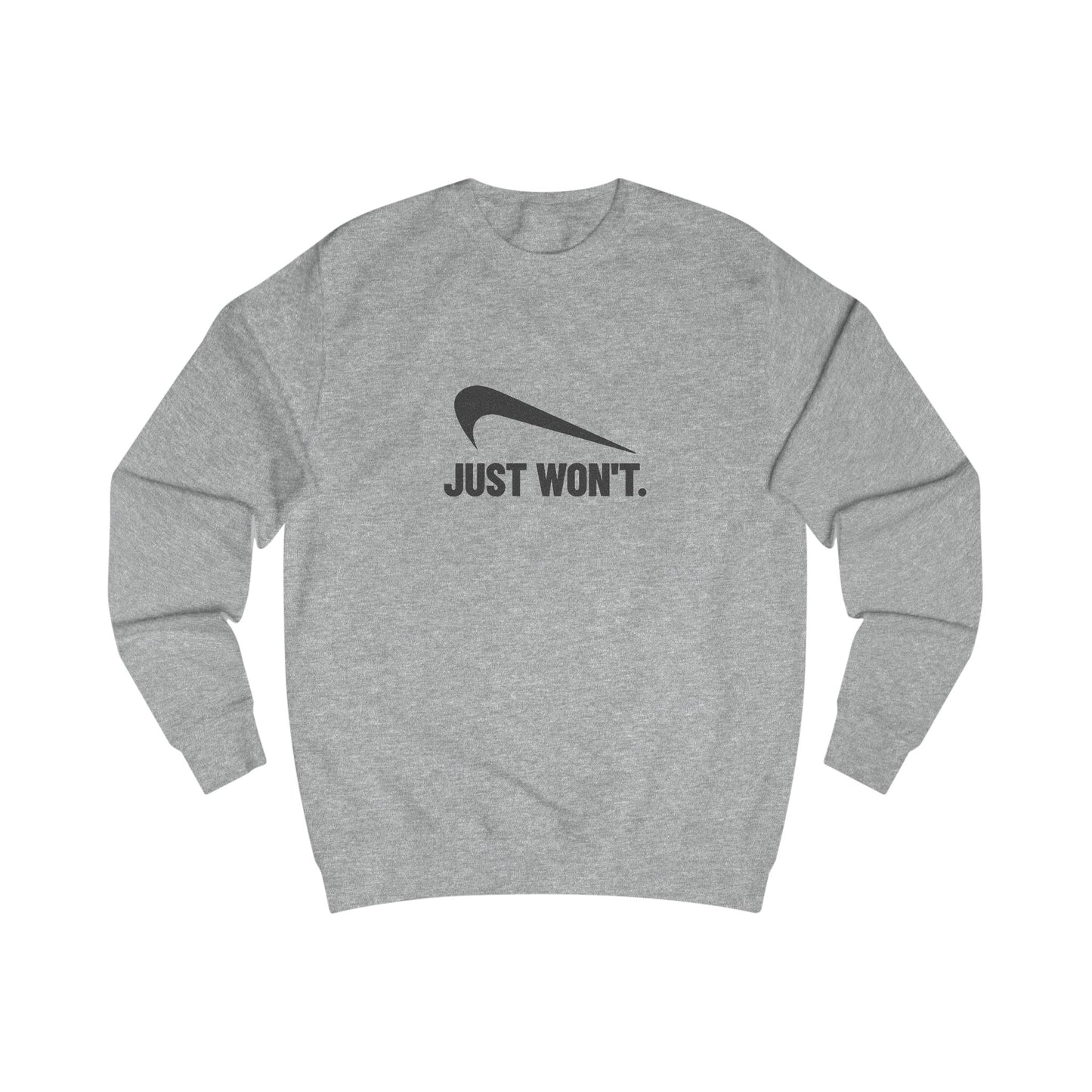 Just Won’t Athletic Parody — Retro Workout Sweatshirt (Light)