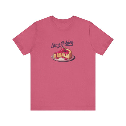 Stay Golden — Retro Cheesecake Graphic Tee (Light)