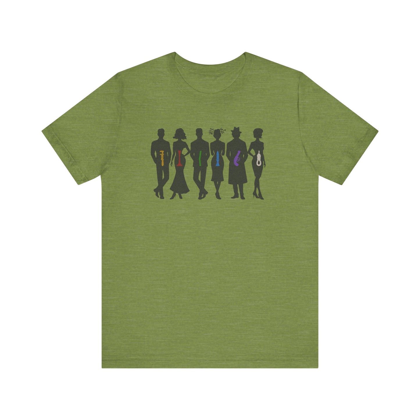 The Usual Suspects, Properly Armed — Clue Retro Tee (Light)