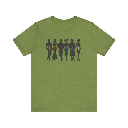 The Usual Suspects, Properly Armed — Clue Retro Tee (Light)