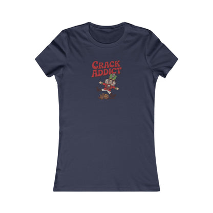 Crack Addict Nutcracker (Unhinged Remix) — Retro Women's Tee (Dark)