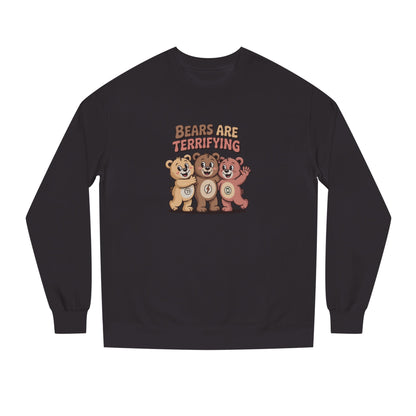 Bears Are Terrifying (Cute Remix) — Retro Sweatshirt (Dark)